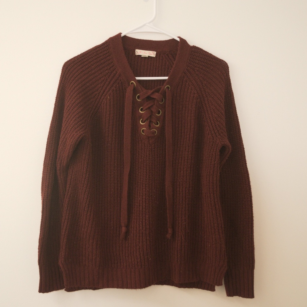 Maroon Fashion Sweater